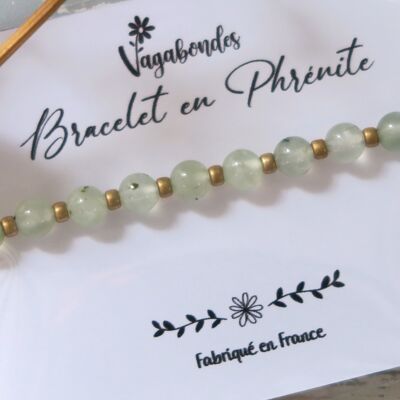 Bracelet en pierres fines - Phrénite