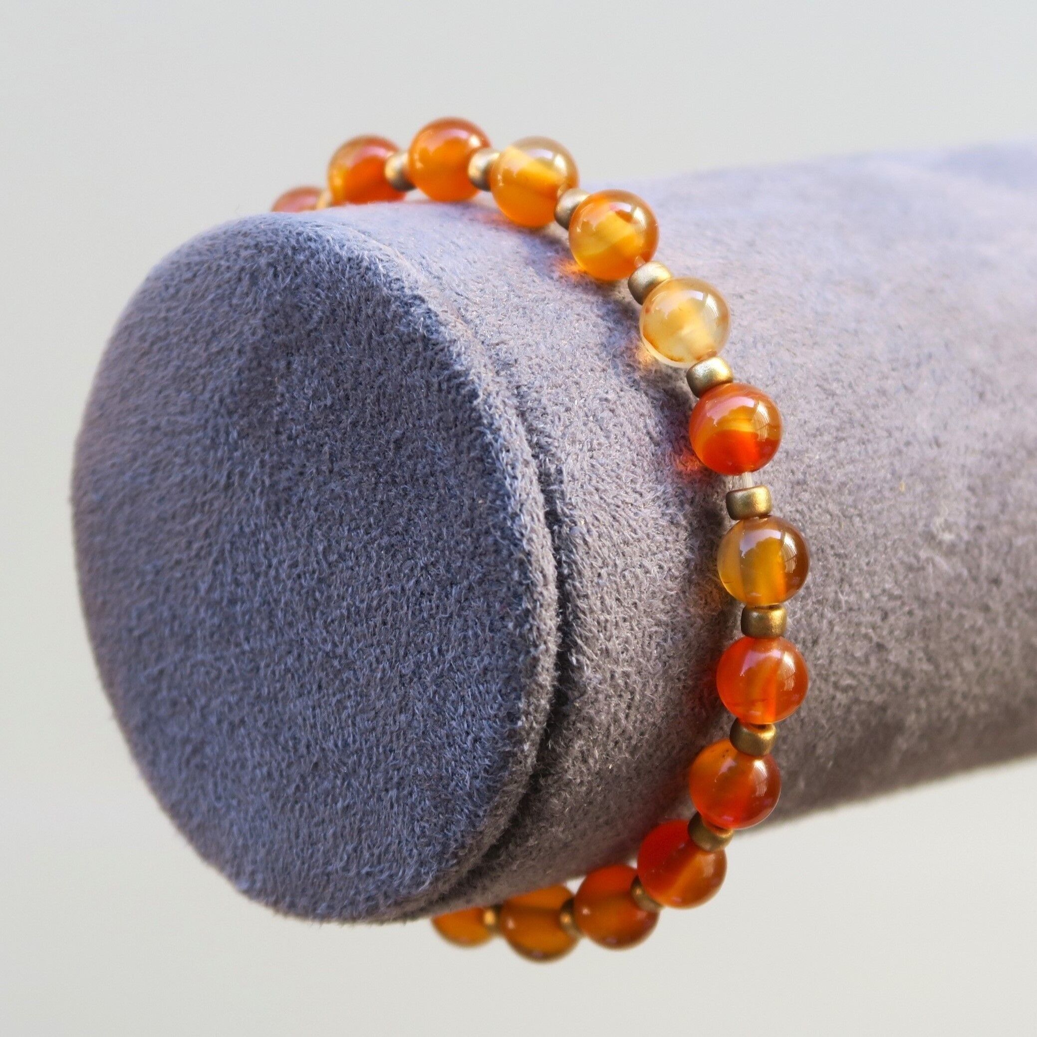 Bracciale in pietra pregiata - Corniola