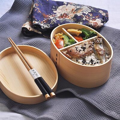 Handmade Japanese Style Cedar Wood Bento Box
