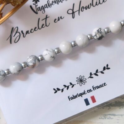 Bracelet en pierres fines - Howlite