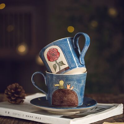 Tazzine da caffè con simbolo dell'amore