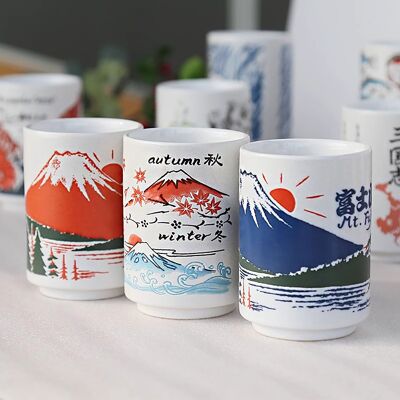 Tazza con motivo di viaggio in Giappone