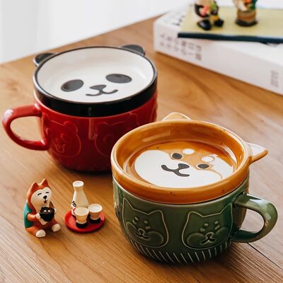 Tazze grandi e adorabili: Shiba Inu, gatti e panda