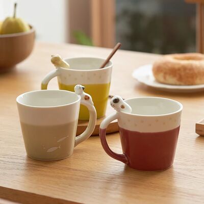 Tazza in ceramica con Pāpā Neko