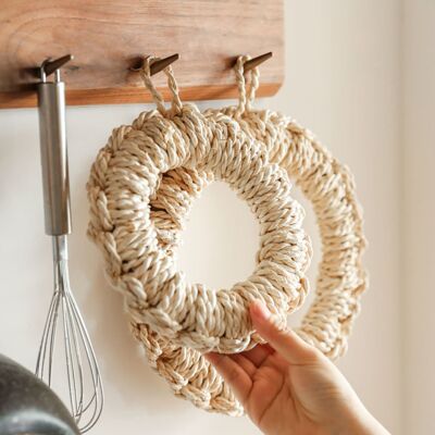 Handwoven Grass Insulated Trivet
