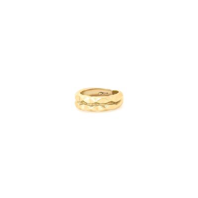 KATICHA adjustable gold ring 2 levels