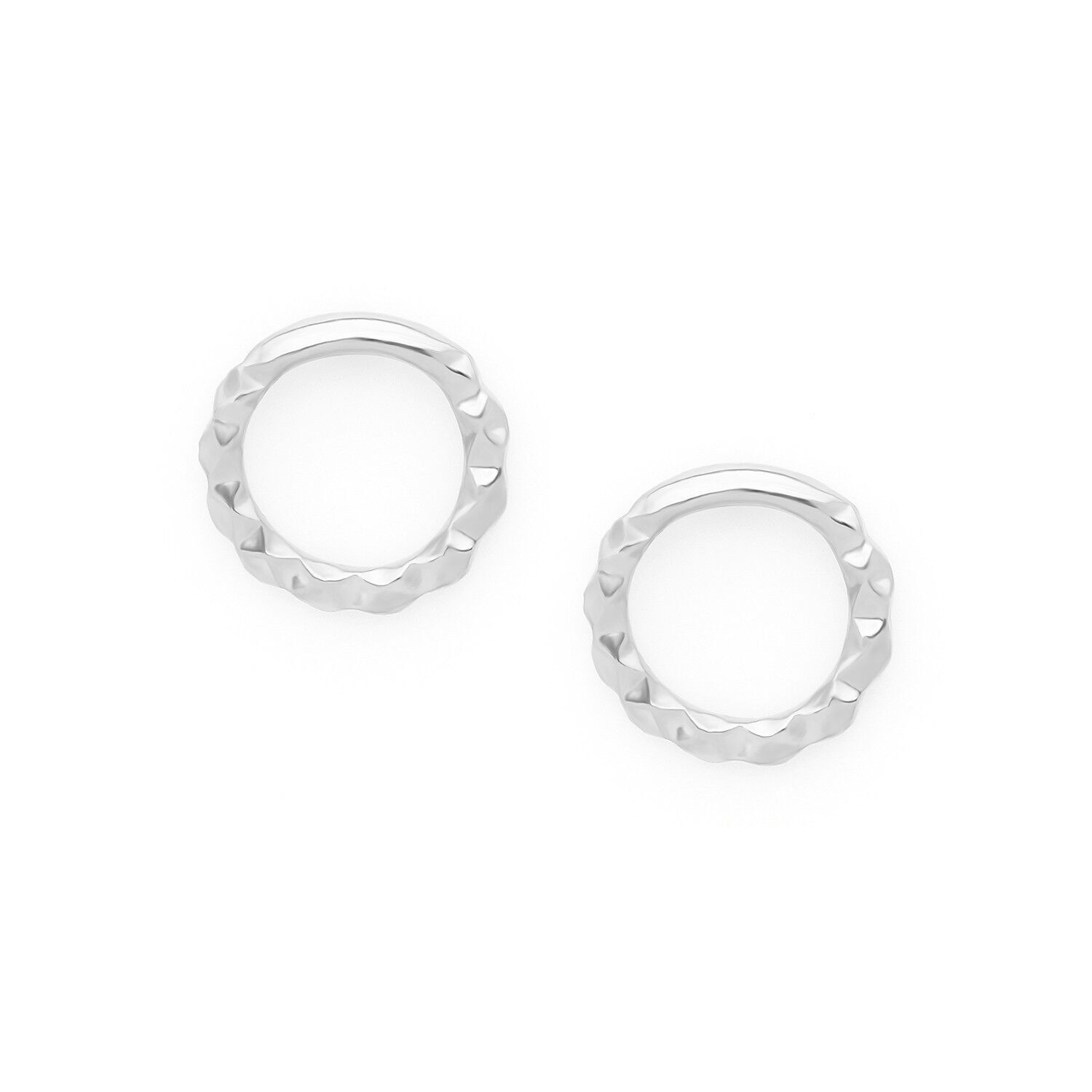 Orecchini a pressione con anello in argento KATICHA