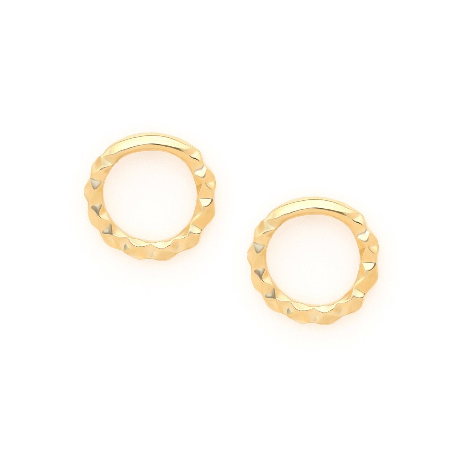 Orecchini a pressione con anello in oro KATICHA