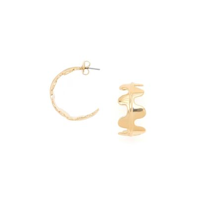 EPIPHYL small gold-plated hoop earrings