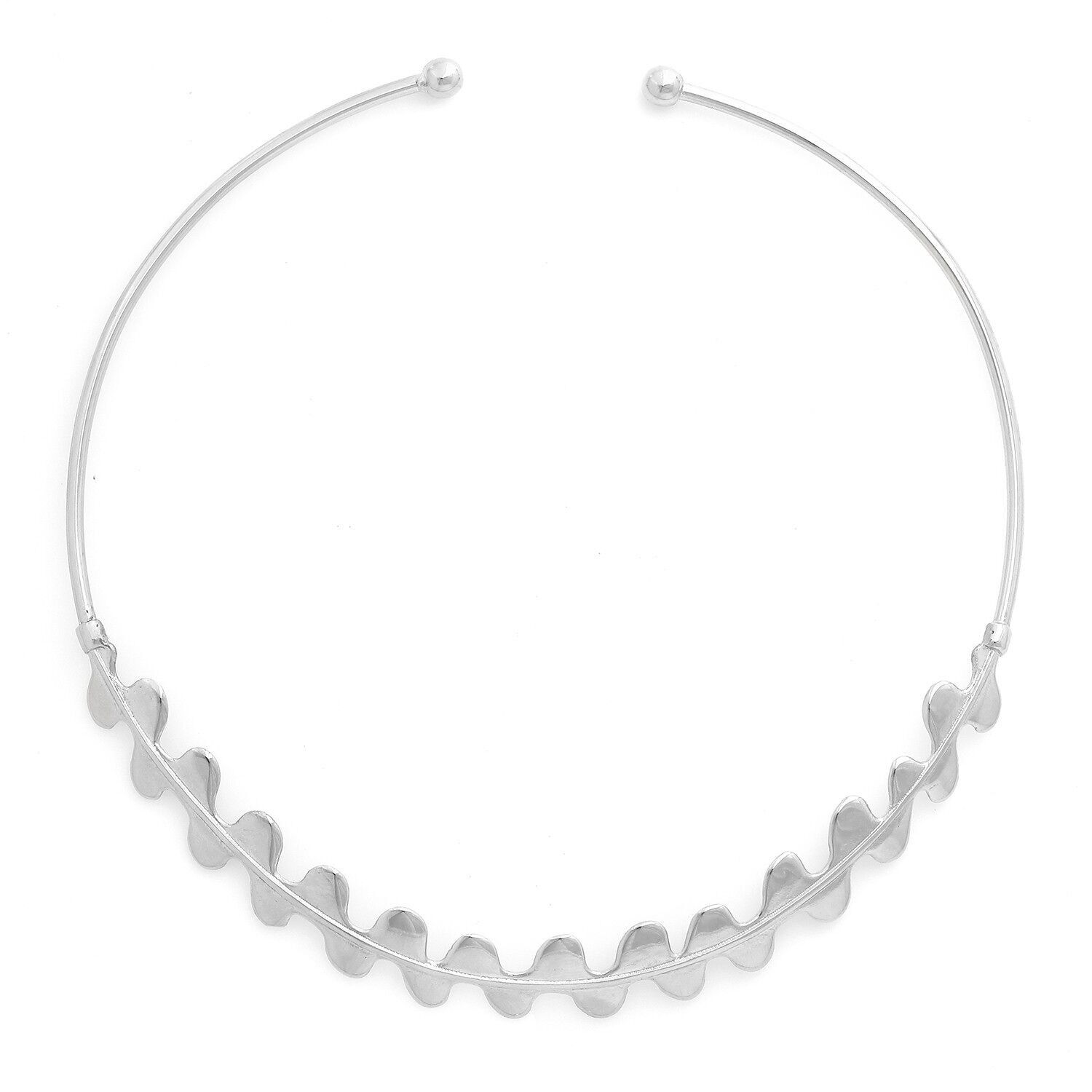EPIPHYL Silberne Torque-Halskette