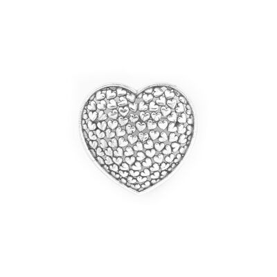 MON COEUR broche coeur argent