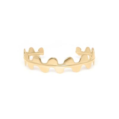 Pulsera brazalete EPIPHYL dorada con oro fino