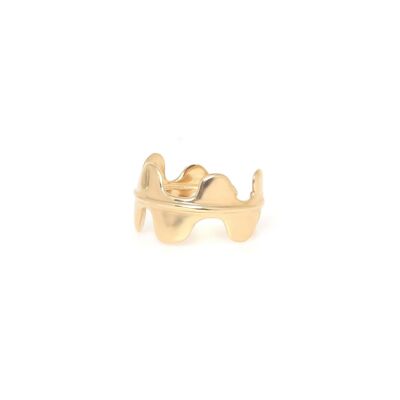 EPIPHYL adjustable ring gilded with fine gold