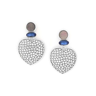 MY HEART large push-on earrings
