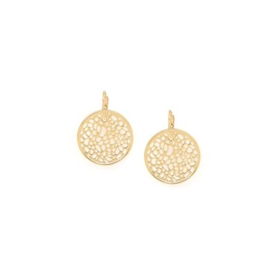 Pendientes redondos de traviesa CORALIA