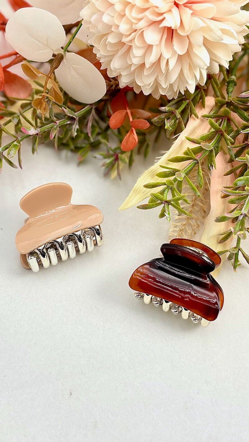 Mini molletta per capelli liscia 3,5 cm YH43