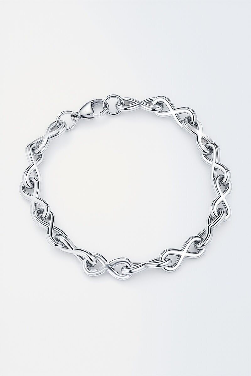 Bracciale in pelle e acciaio inossidabile 324OP84