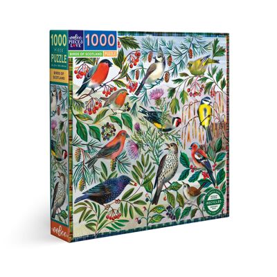 Eeboo Birds Of Scotland - 1000 piece Jigsaw Puzzle