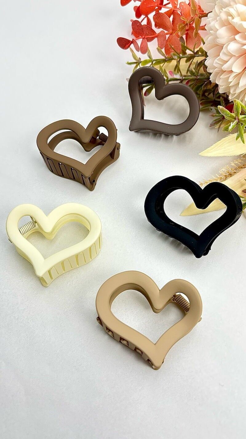 Mini fermaglio per capelli a forma di cuore 5 cm YH40