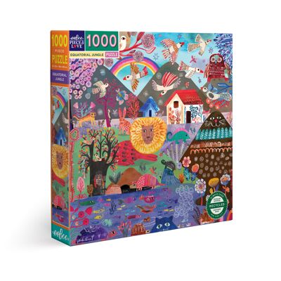 Eeboo Equatorial Jungle - 1000 Piece Jigsaw Puzzle