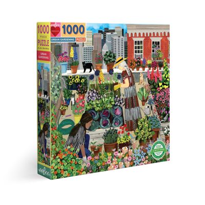 Eeboo 1000 Piece Jigsaw Puzzle - Urban Gardening