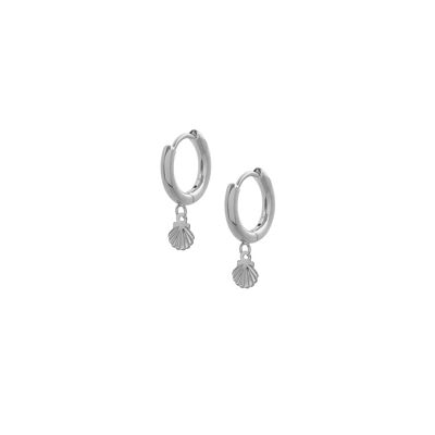 Silver Shelley Hoops