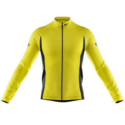Mens Nesh Mid-Weight Cycling Jersey in Hi Vis