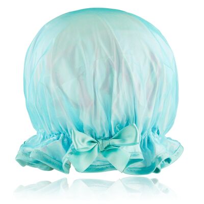 Gorro de ducha azul brillante
