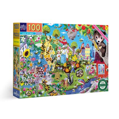 Eeboo L'amour des abeilles Puzzle 100 pièces