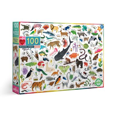 Puzzle eeBoo Beautiful World - 100 pièces