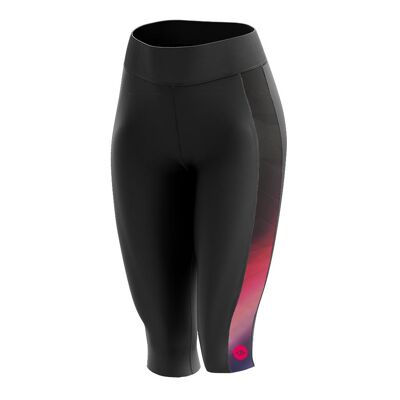 Women's Padded 3/4 Cycling Leggings in Horizon Pink