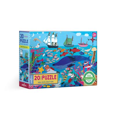 Puzzle de 20 piezas Eeboo - Exploración del mar