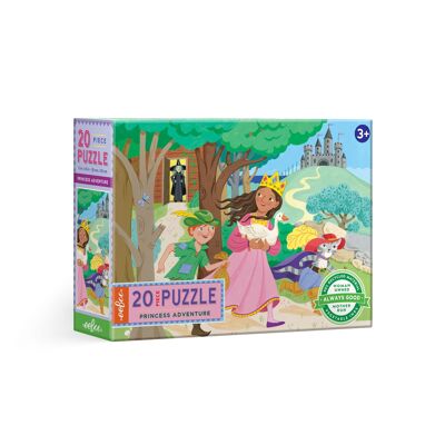 eeBoo Princess Adventure - rompecabezas de 20 piezas