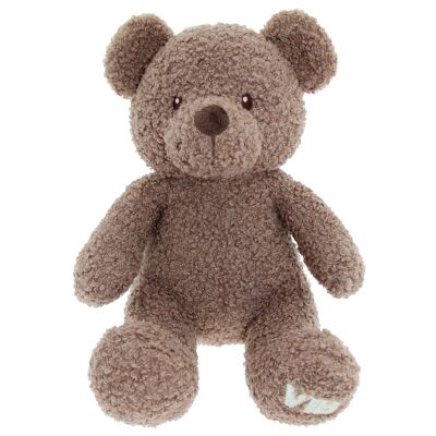 Plush Bear Sitting 35cm Teddy Chocolate