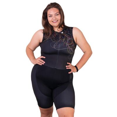 Women's Triathlon Suit in Black Comet