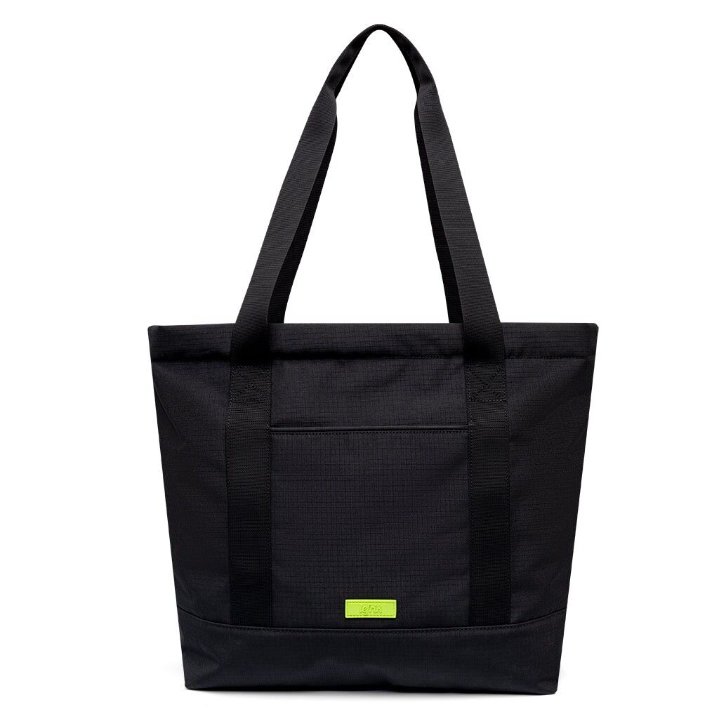 Borsa tote Strata Ripstop nero lime