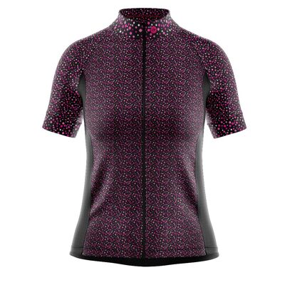 Women's Fleet Cycling Jersey in Squircle Pink