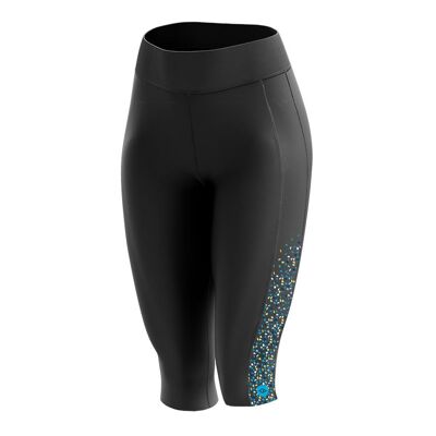 Women's Padded 3/4 Cycling Leggings in Gem Blue