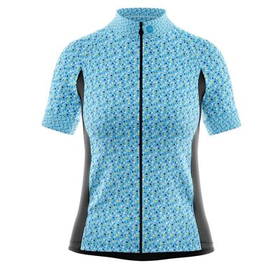 Women's Fleet Cycling Jersey in Gem Blue