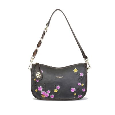 Bolso de piel para mujer Zerimar - Exclusivo y casual grabado