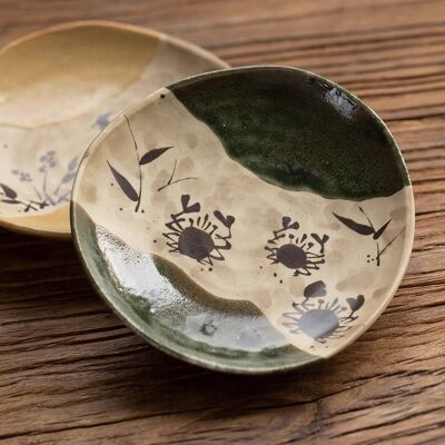 Plato artesanal Seto-yaki
