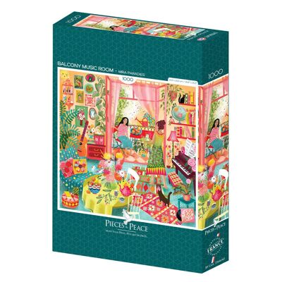 1000 Piece Square Puzzle - Music Room with a View