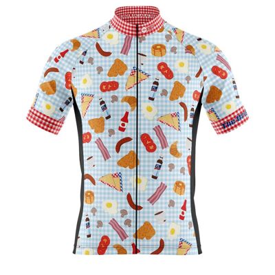 Big and Tall Mens Cove Cycling Jersey in Breakfast Club