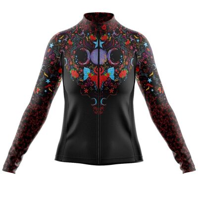 Women's Cove Midweight Cycling Jersey in Sorceress
