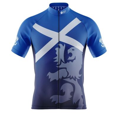 Big and Tall Mens Cove Cycling Jersey in Scotland Flag