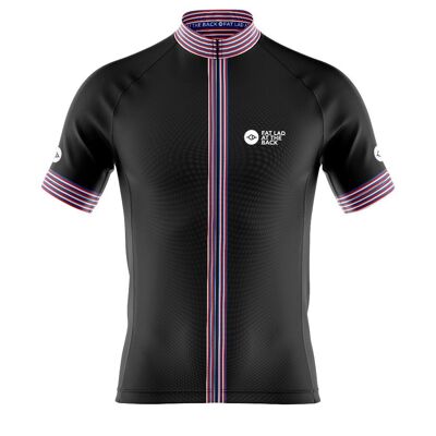 Mens Cove Cycling Jersey in Classic Black