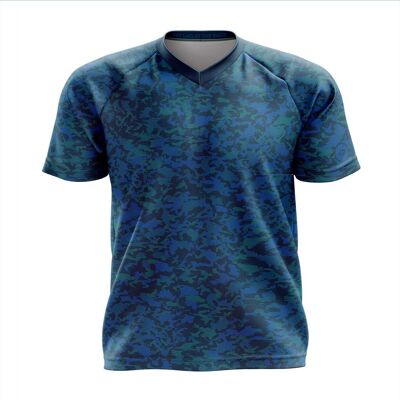 Mens MTB Jersey Camo Blue