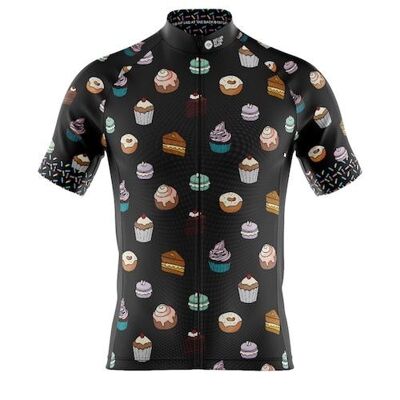 Big and Tall Mens Cove Cycling Jersey in Cake