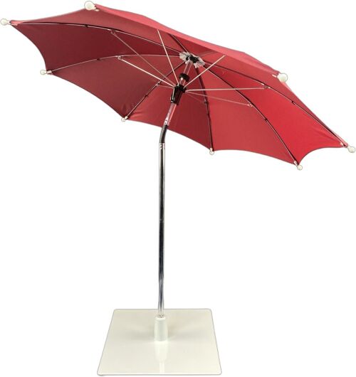 Tafel parasol - Bordeaux | mini parasol balkon | strandparasol | parasol met voet | zweefparasol | parasols | schaduwdoek | verzwaarde parasolvoet | drank koeler buiten | Bordeaux