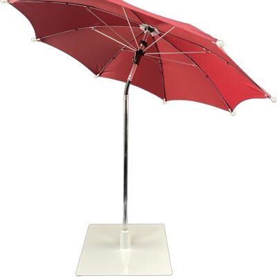 Tafel parasol - Bordeaux | mini parasol balkon | strandparasol | parasol met voet | zweefparasol | parasols | schaduwdoek | verzwaarde parasolvoet | drank koeler buiten | Bordeaux